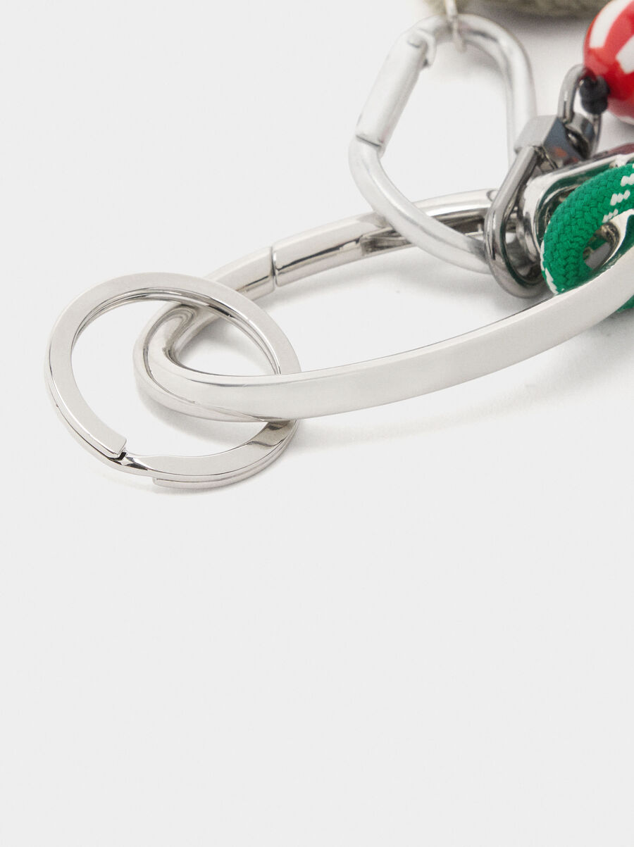 Keychain charm happy face