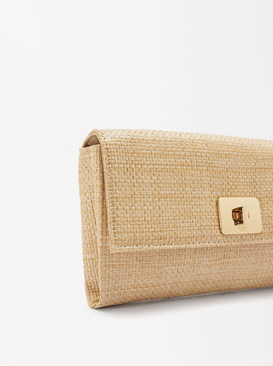 Straw effect party bag