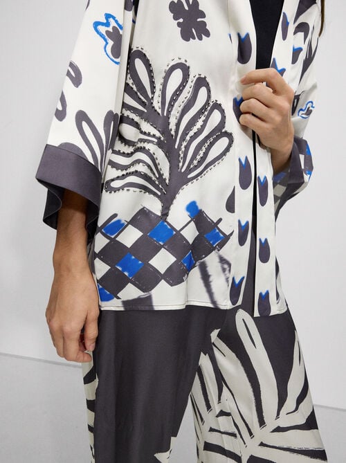 Quimono con estampado