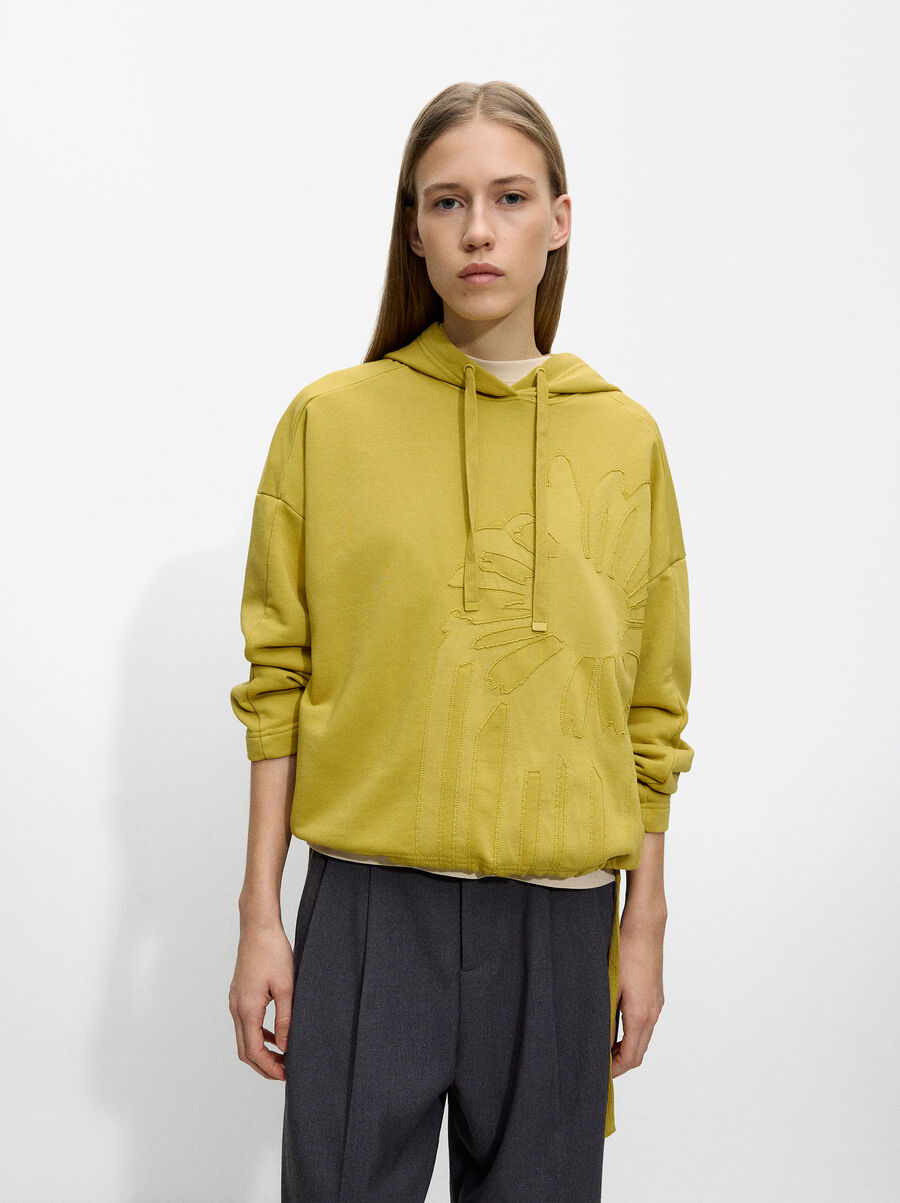 Sweat avec applique de marguerite