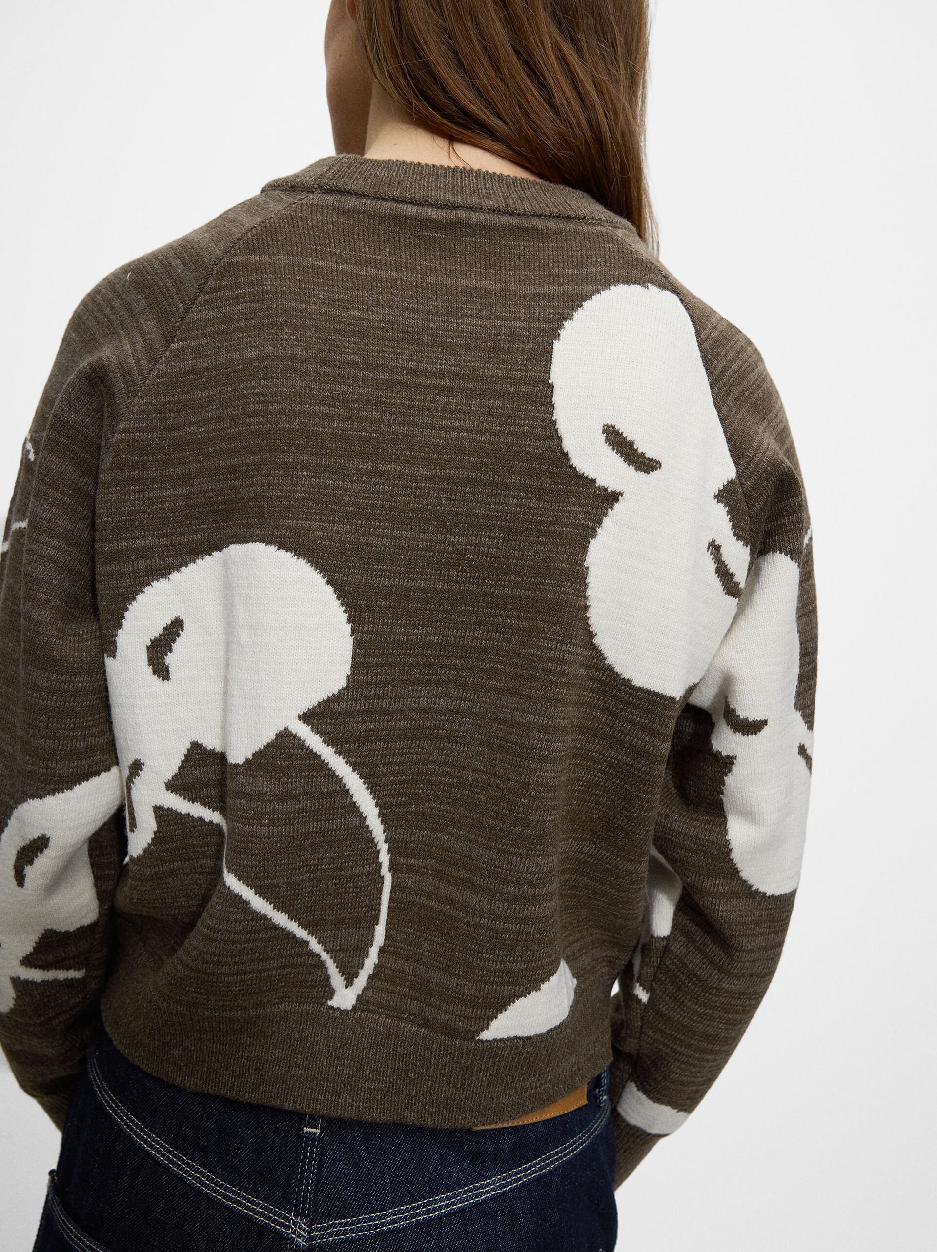 Jacquard-Strickpullover mit Kirschen image number 1.0
