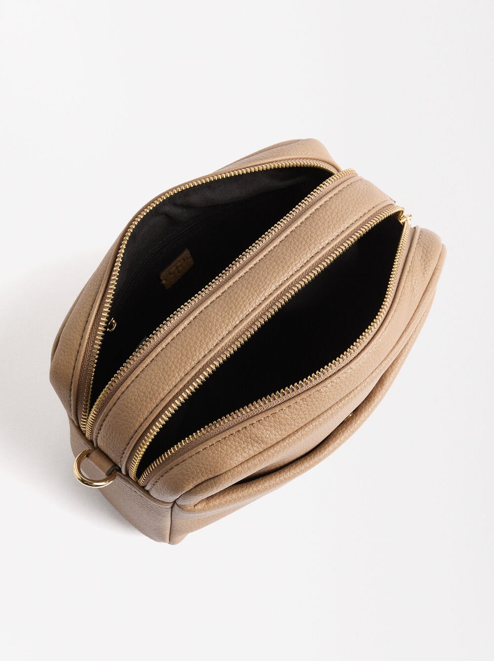 Bolso bandolera con cierre doble