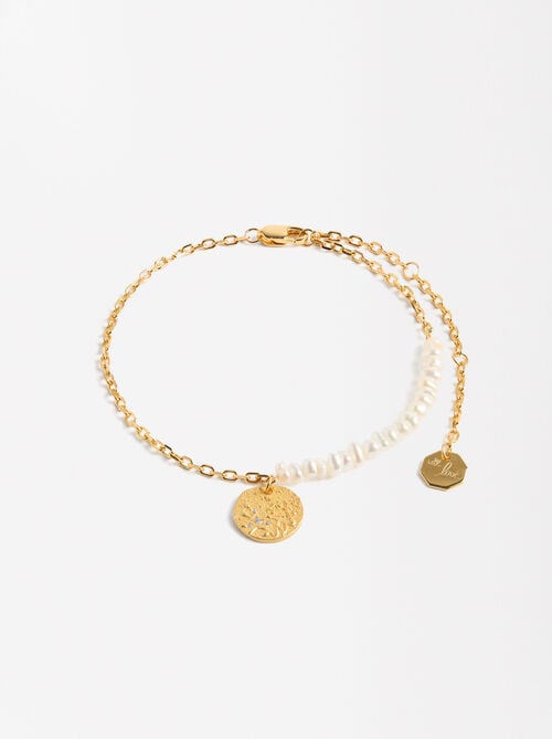 Pulsera con perlas de agua dulce - plata de ley 925