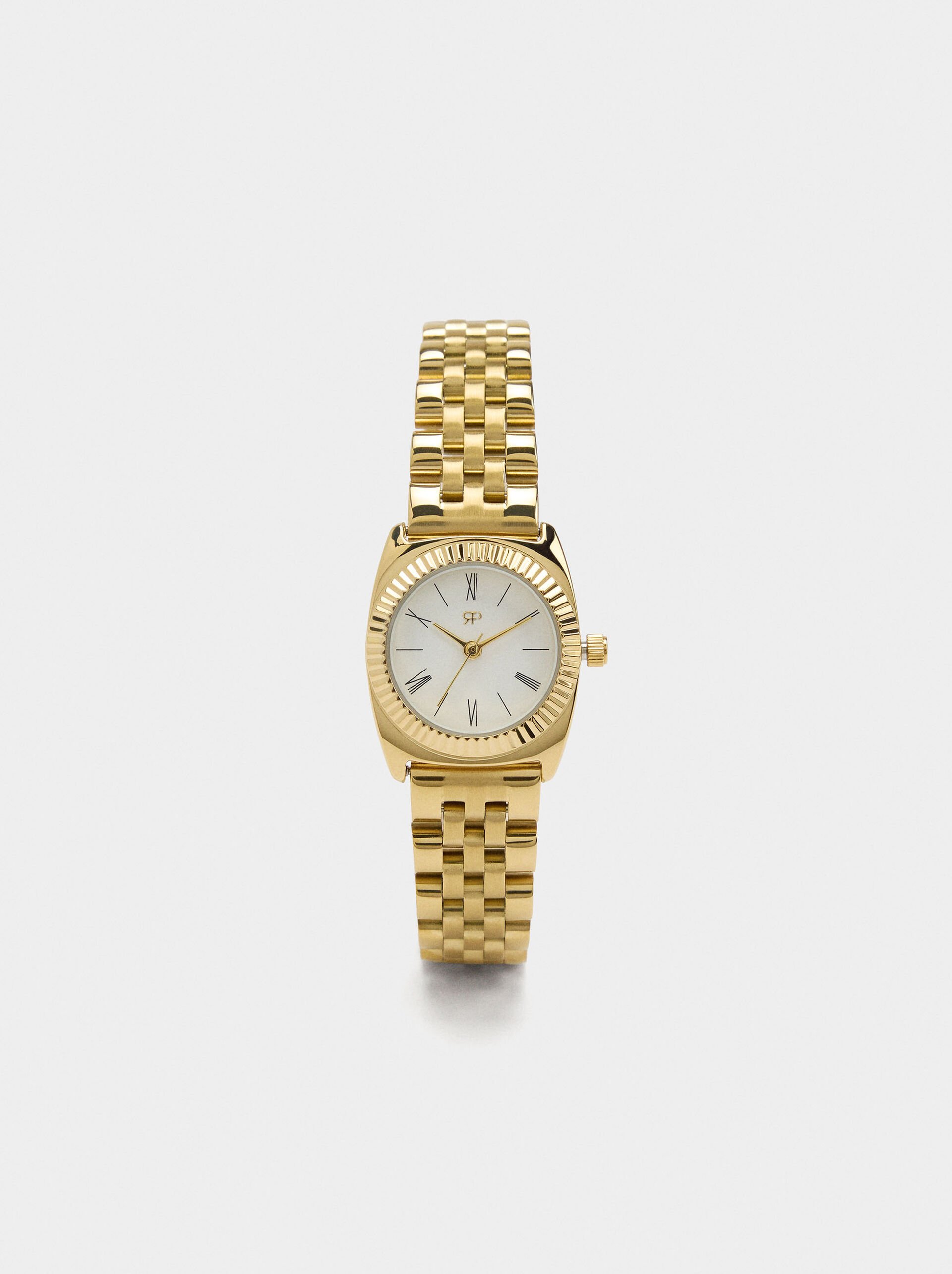 Watch with stainless steel wristband image number 0.0