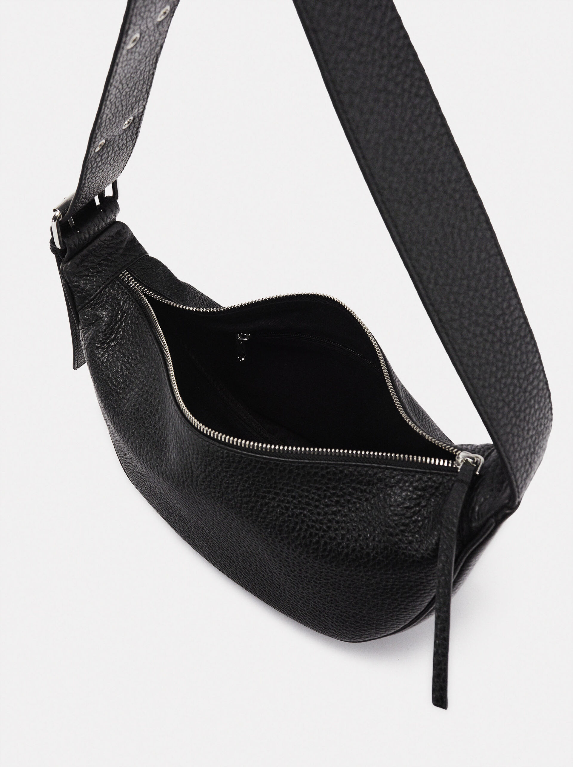 Personalized Leather Shoulder Bag image number 3.0