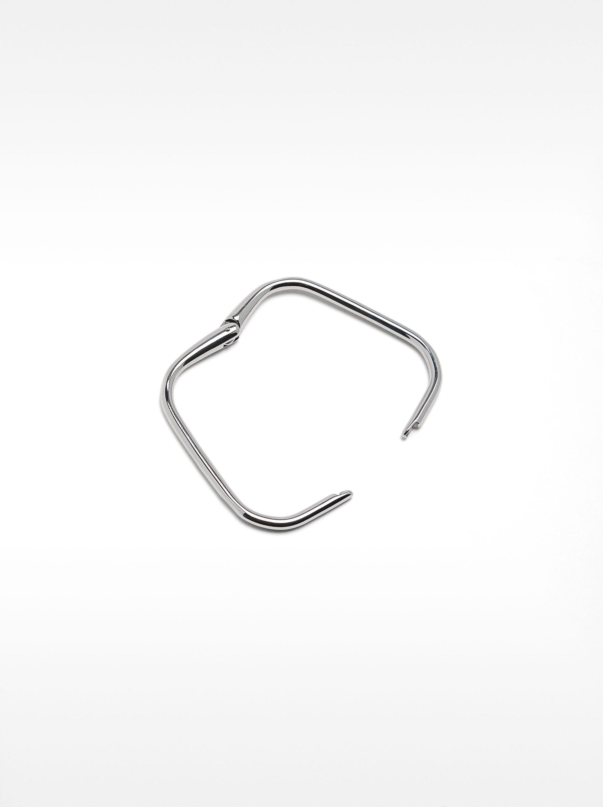 Square rigid bracelet - stainless steel image number 3.0