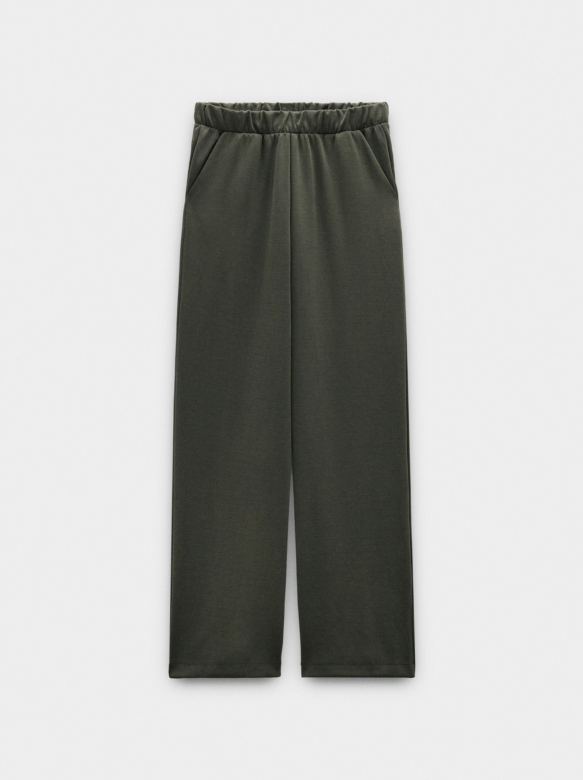 Trousers with elastic waist soft touch image number 4.0