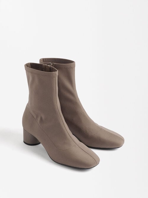 Botines de tejido elástico