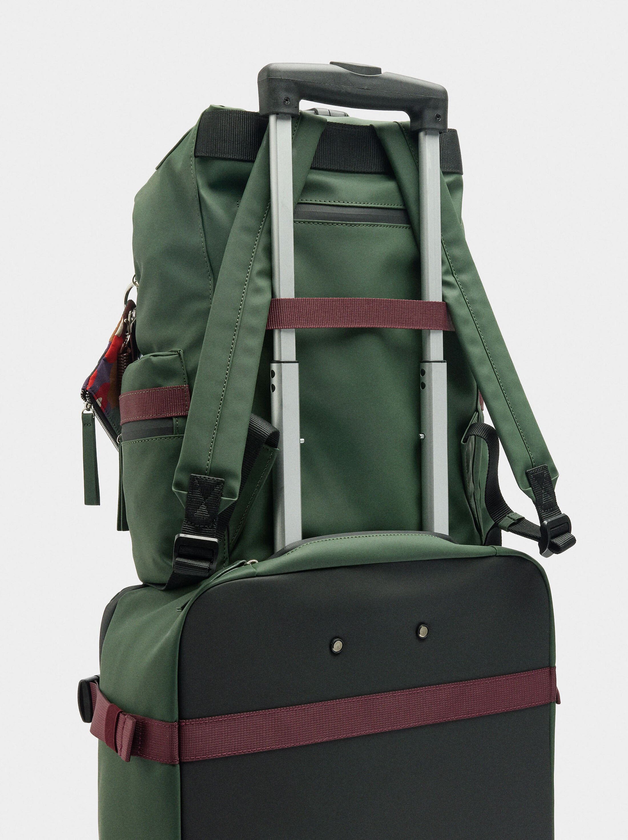 Cabin backpack with soft texture image number 3.0