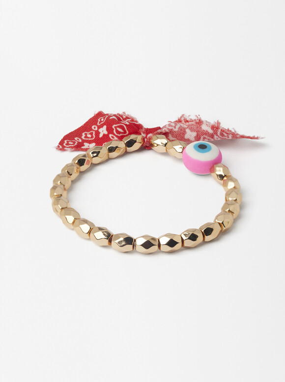 Elastic Bracelet With Eye, Multicolor, hi-res