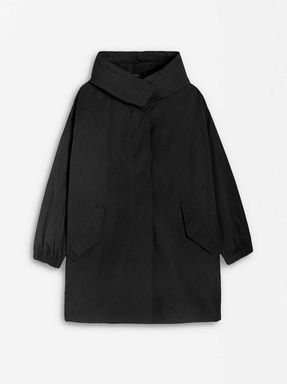 High-neck parka