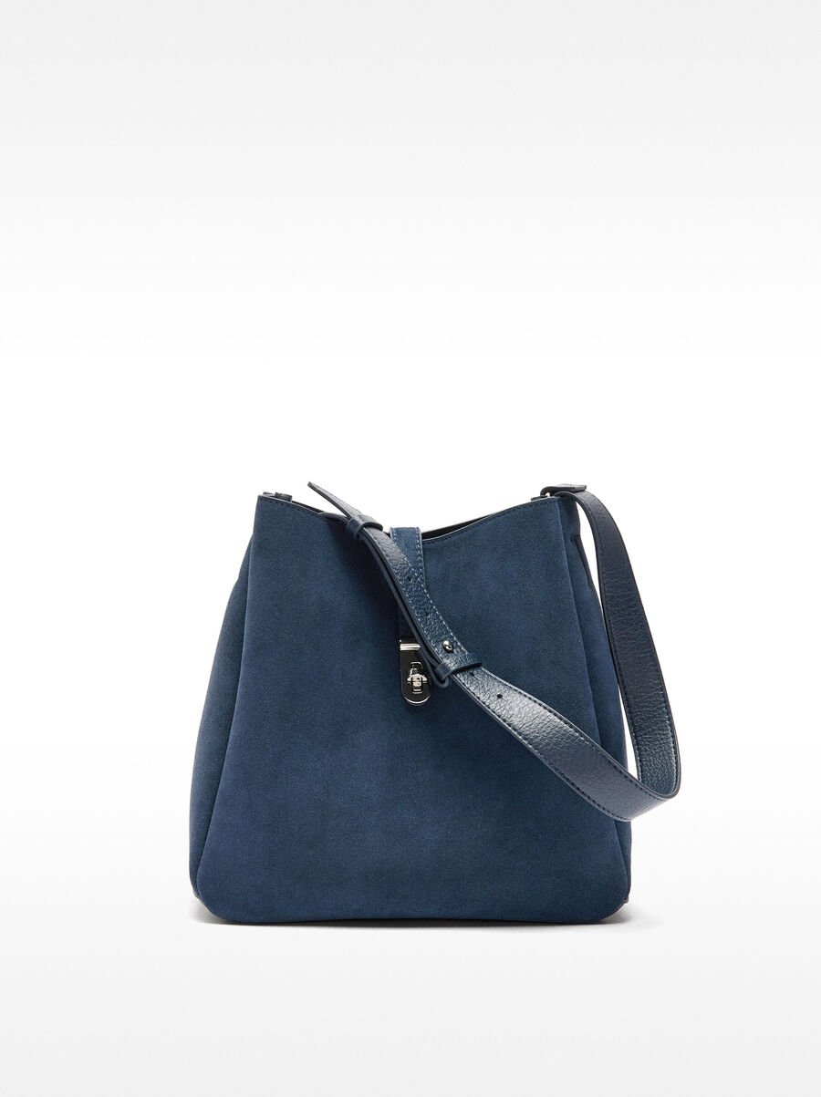 Shoulder bag with leather