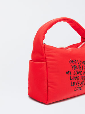 Online Exclusive - Nylon Shoulder Bag Love image number 2.0
