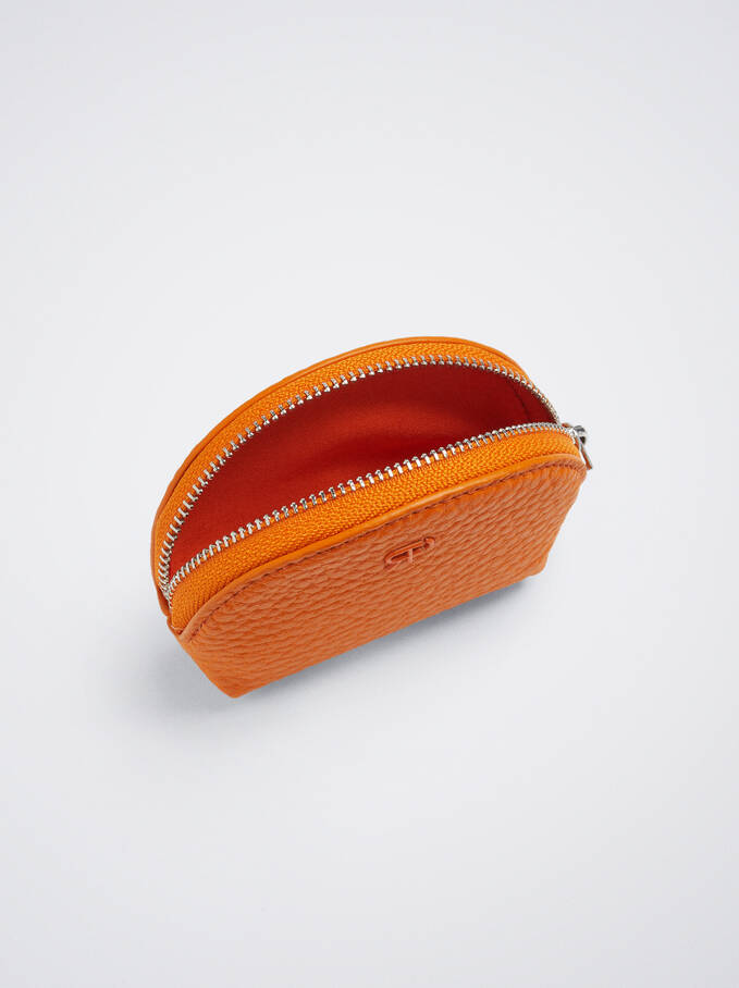 Basic Coin Purse, Orange, hi-res