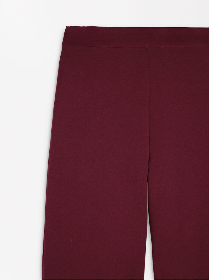 Pantalón recto de tiro medio