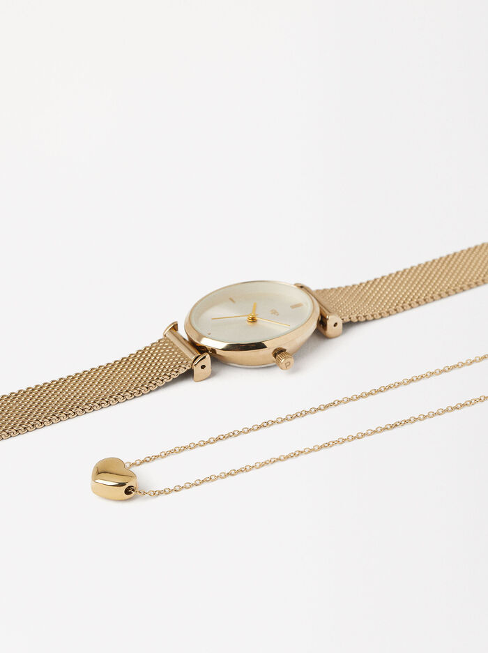 Personalized Watch With Necklace