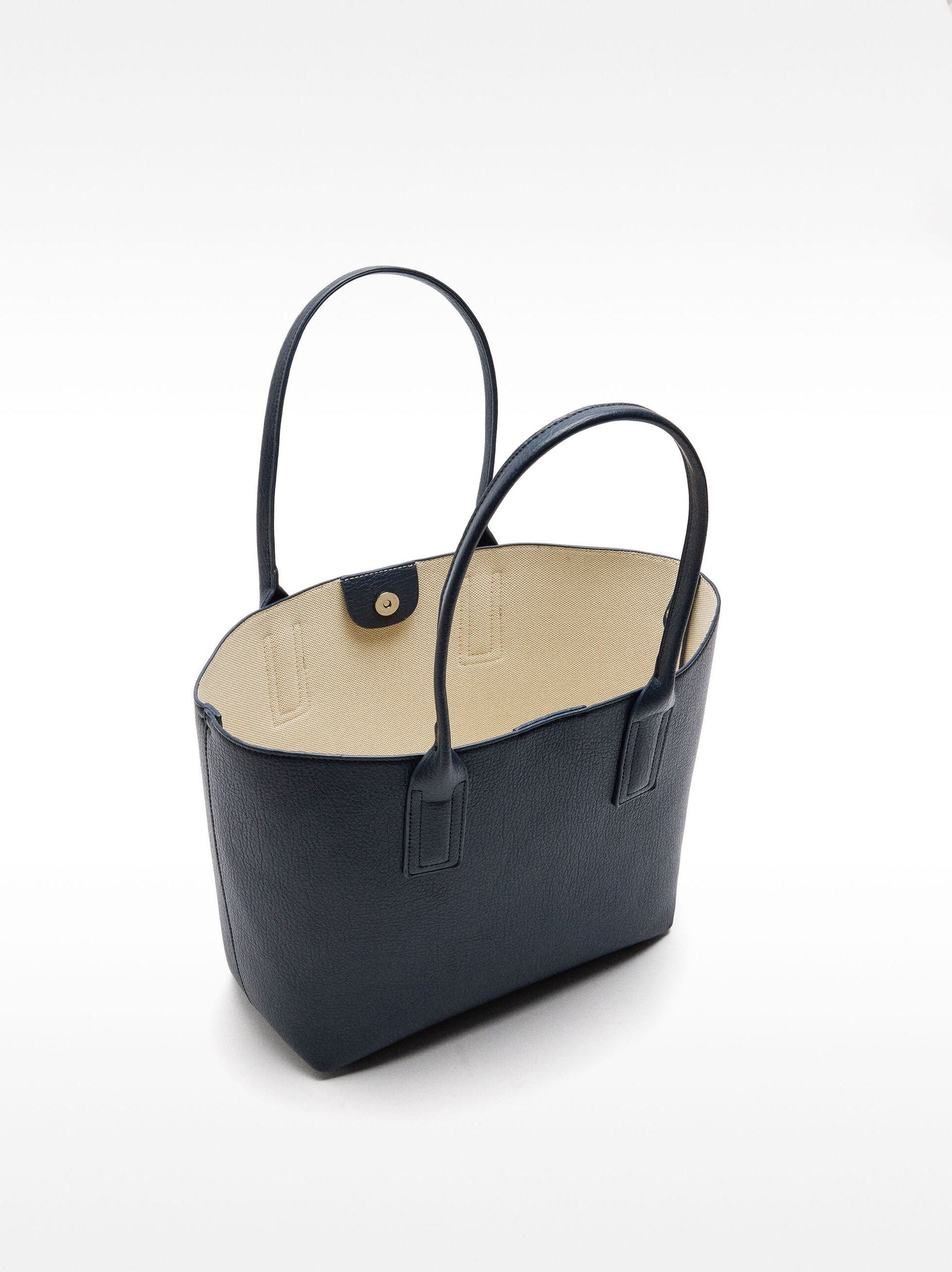 Shopper bag with removable bag image number 4.0