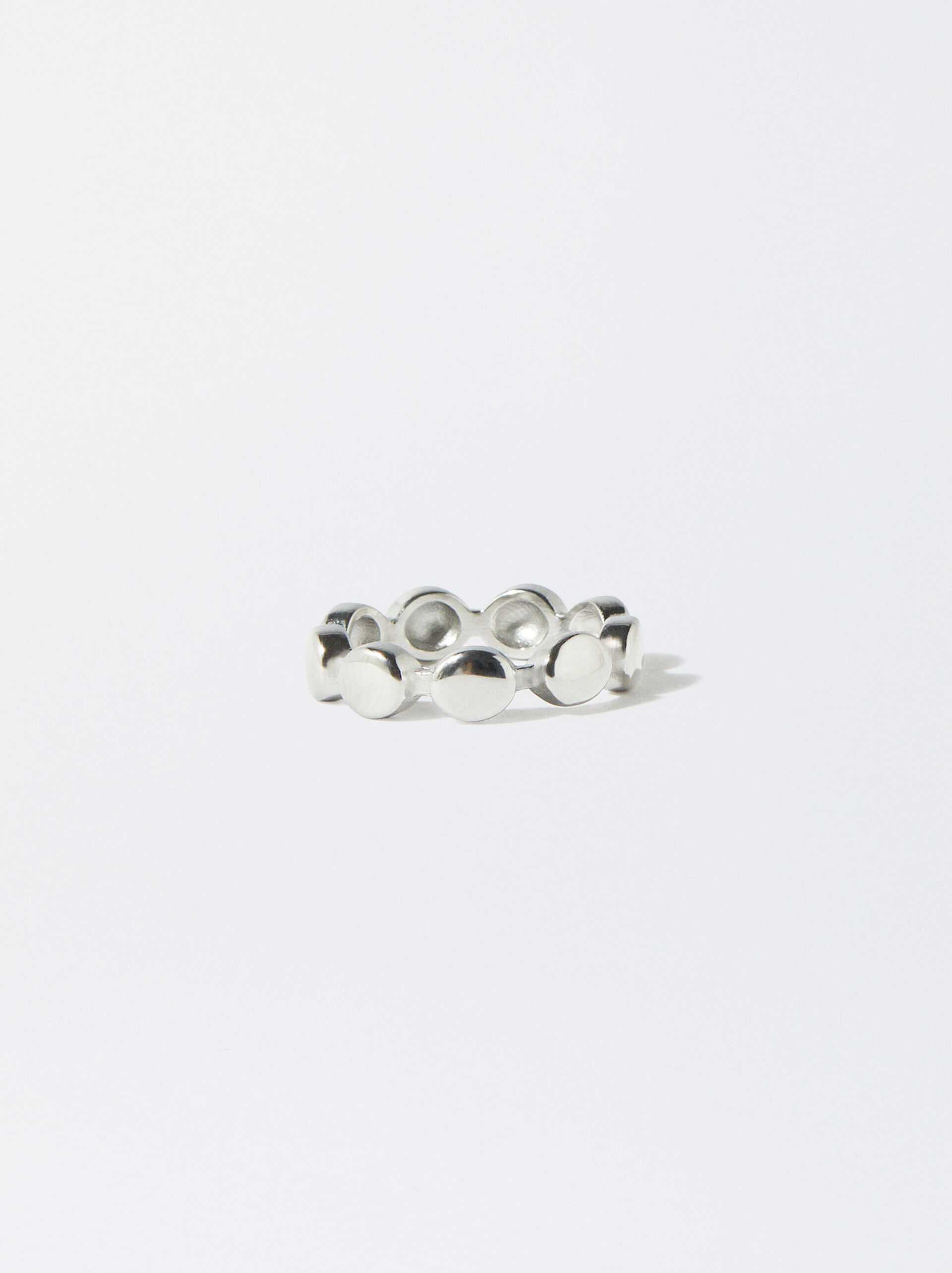 Silver Stainless Steel Ring image number 0.0