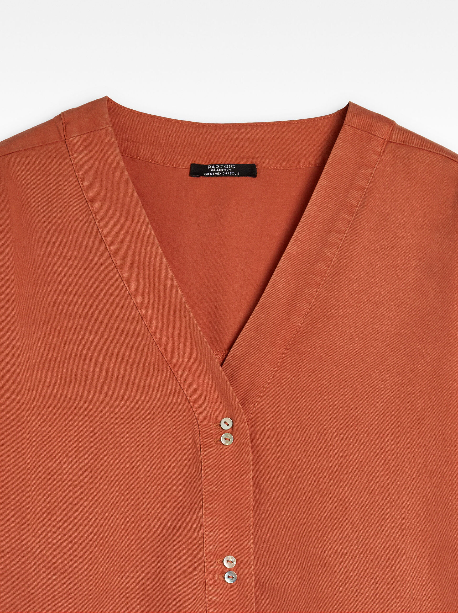 Short-sleeved shirt with 100% lyocell image number 5.0