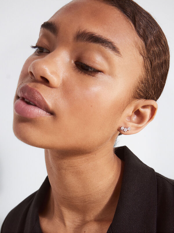 925 silver studs with zirconia