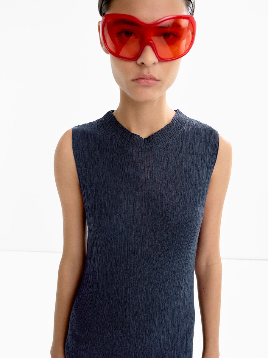 Long knitted dress