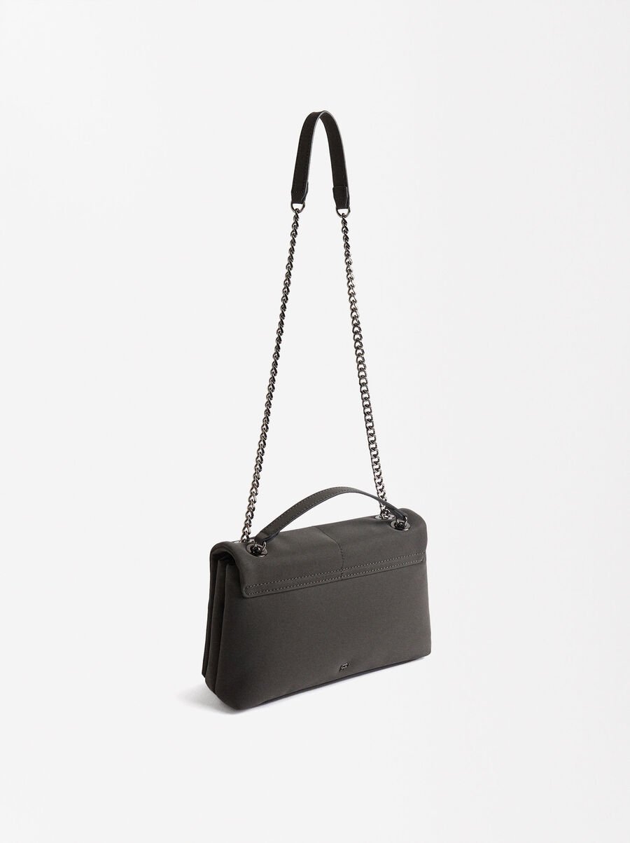 Bolso de hombro con textura suave