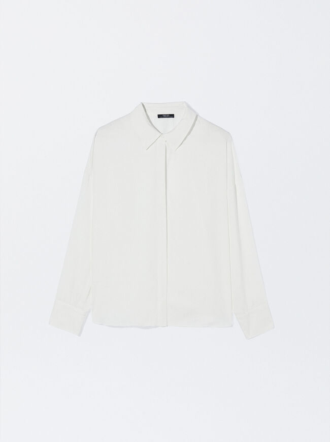 Long-Sleeve Shirt With Buttons image number 4.0