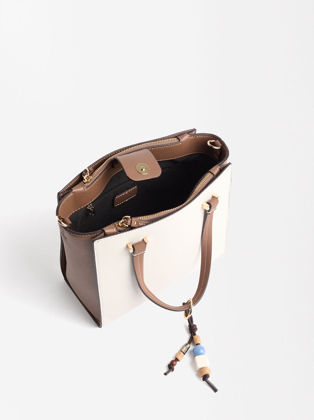 Borsa tote con ciondolo