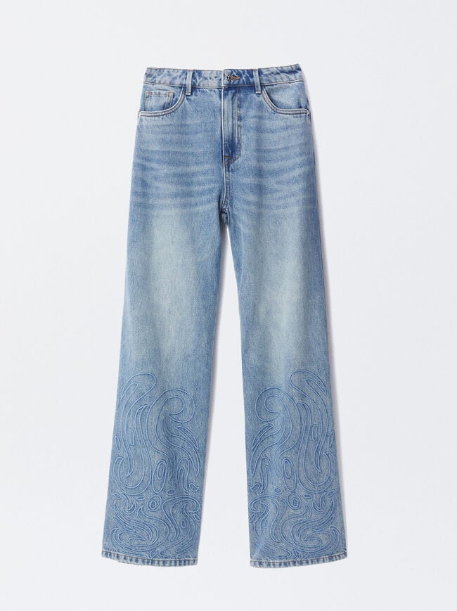 Embroidered Jeans image number 1.0