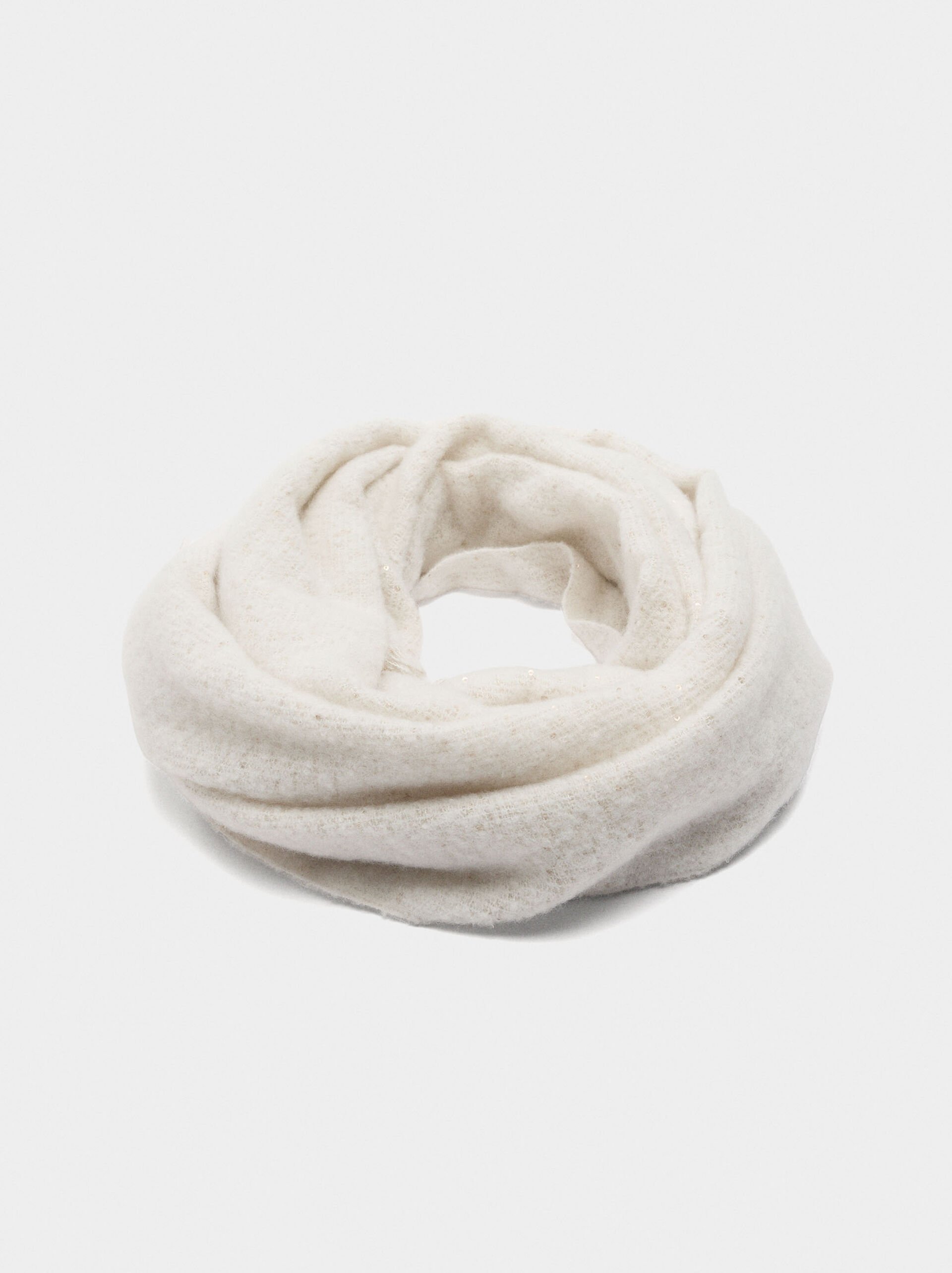 Schal mit Pailletten und Fransen image number 2.0