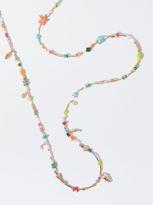 Multicoloured Necklace With Stones image number 2.0
