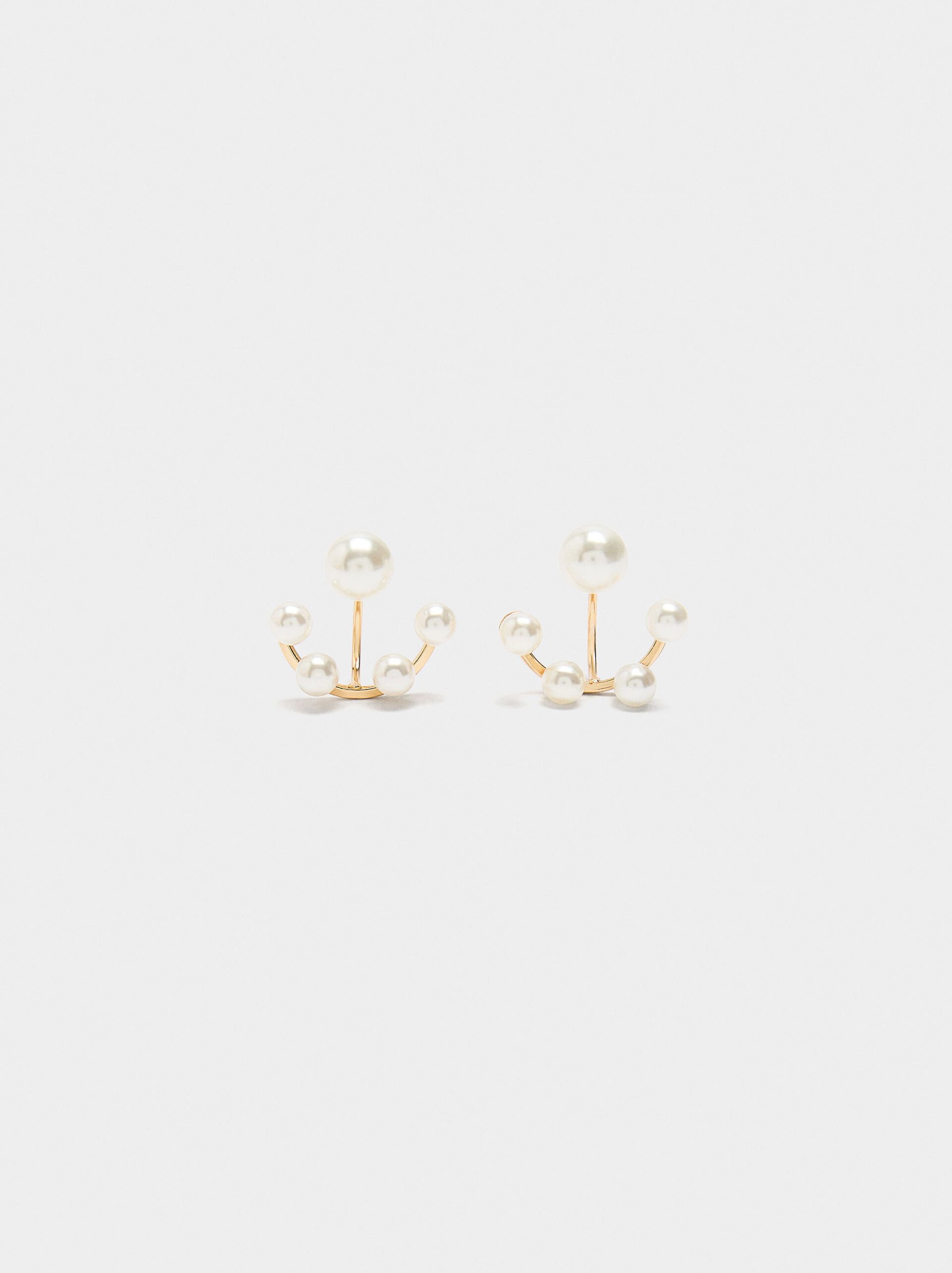 Earjacket earrings with pearls image number 0.0