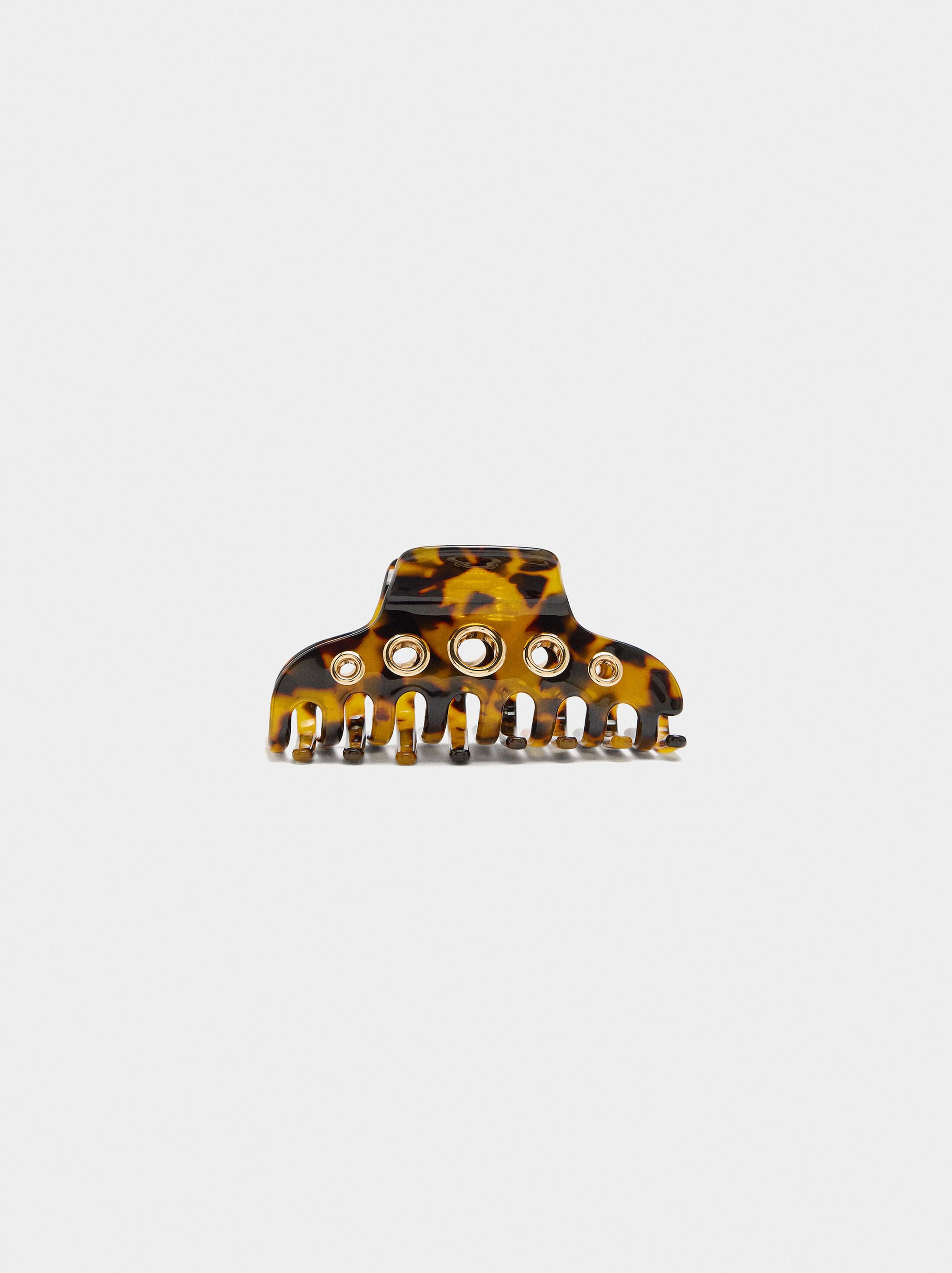 Hair clip with tortoise effect image number 0.0
