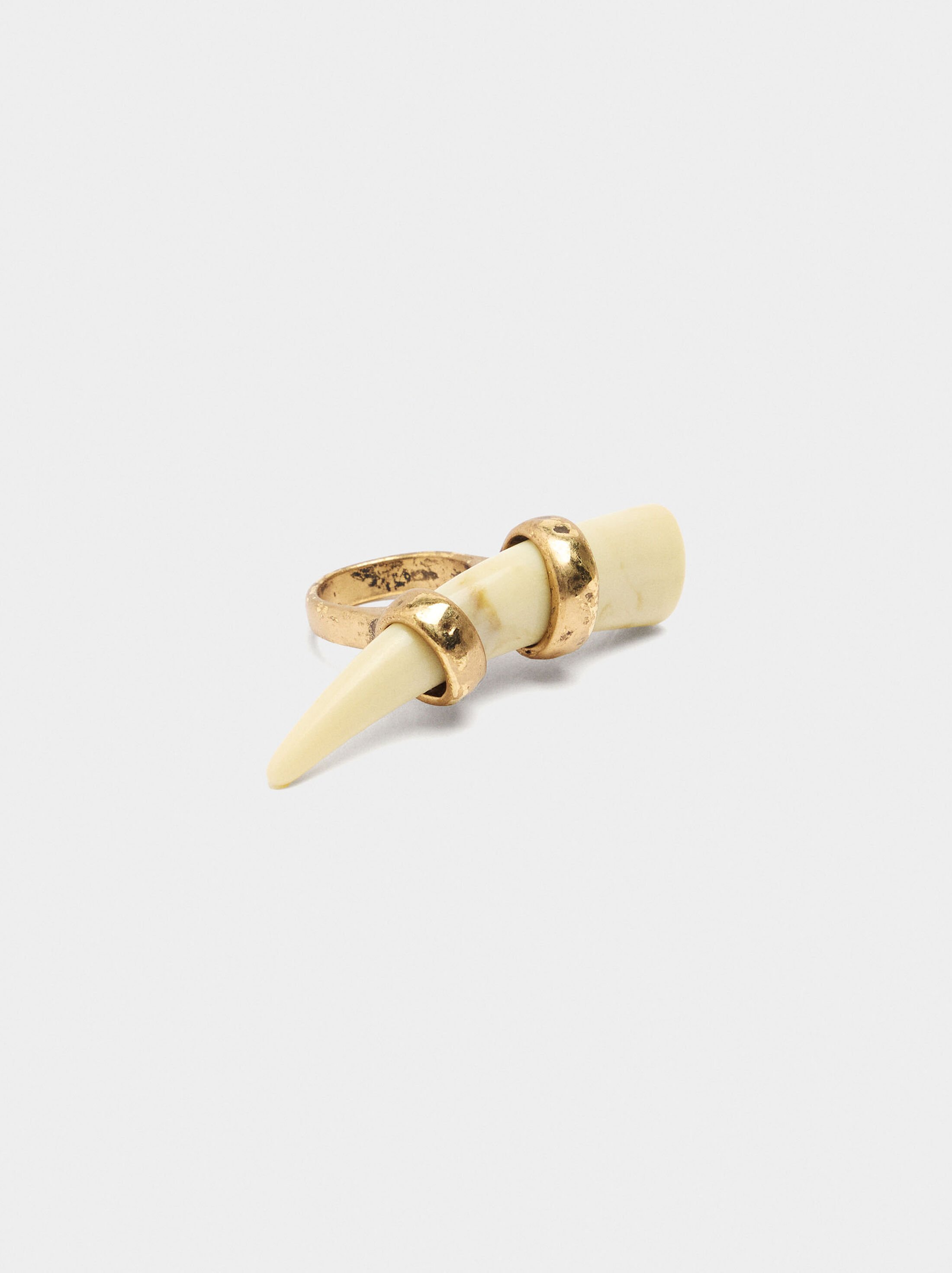 Elongated ring with resin image number 3.0