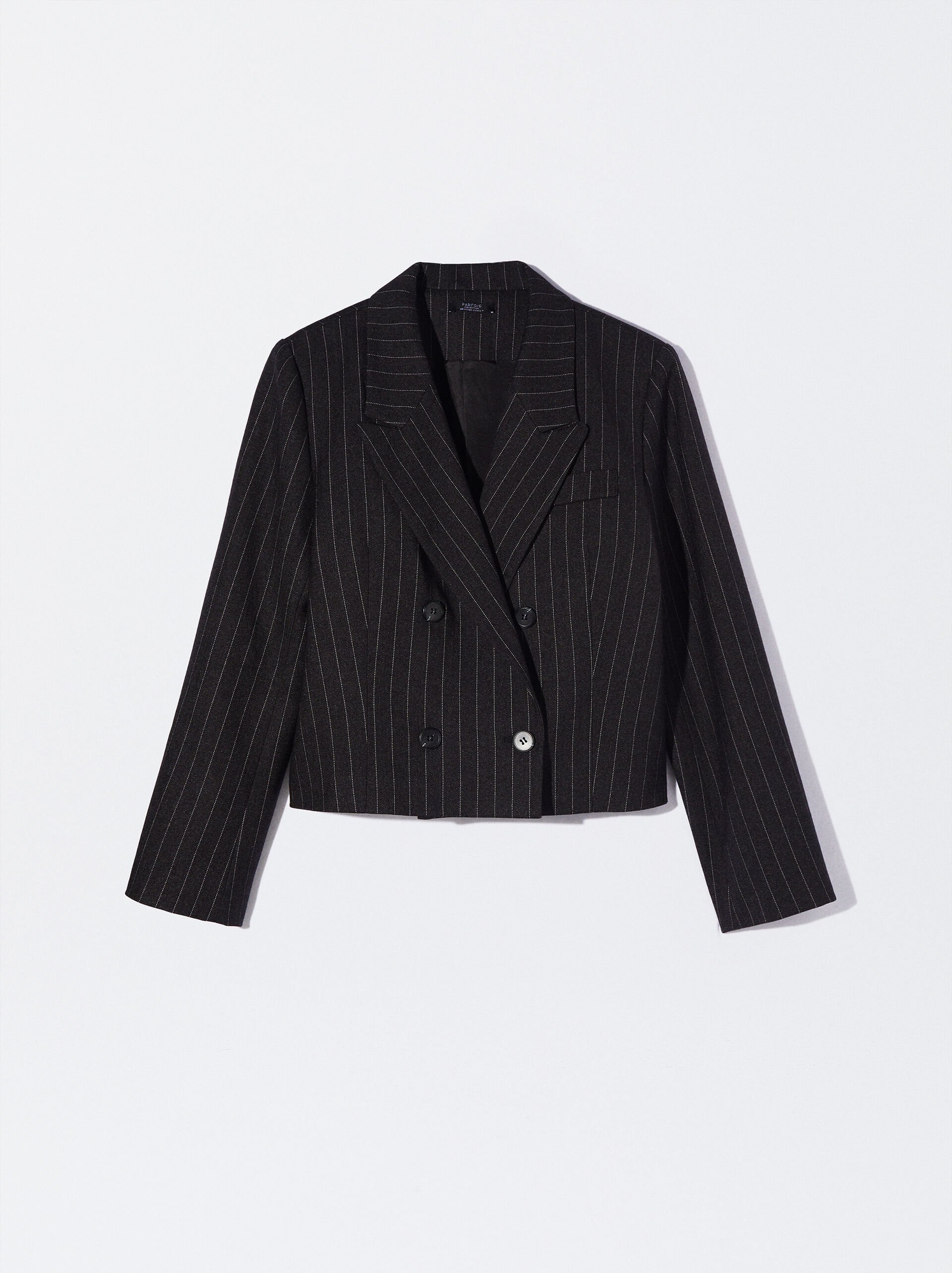 Blazer Cropped A Righe image number 5.0