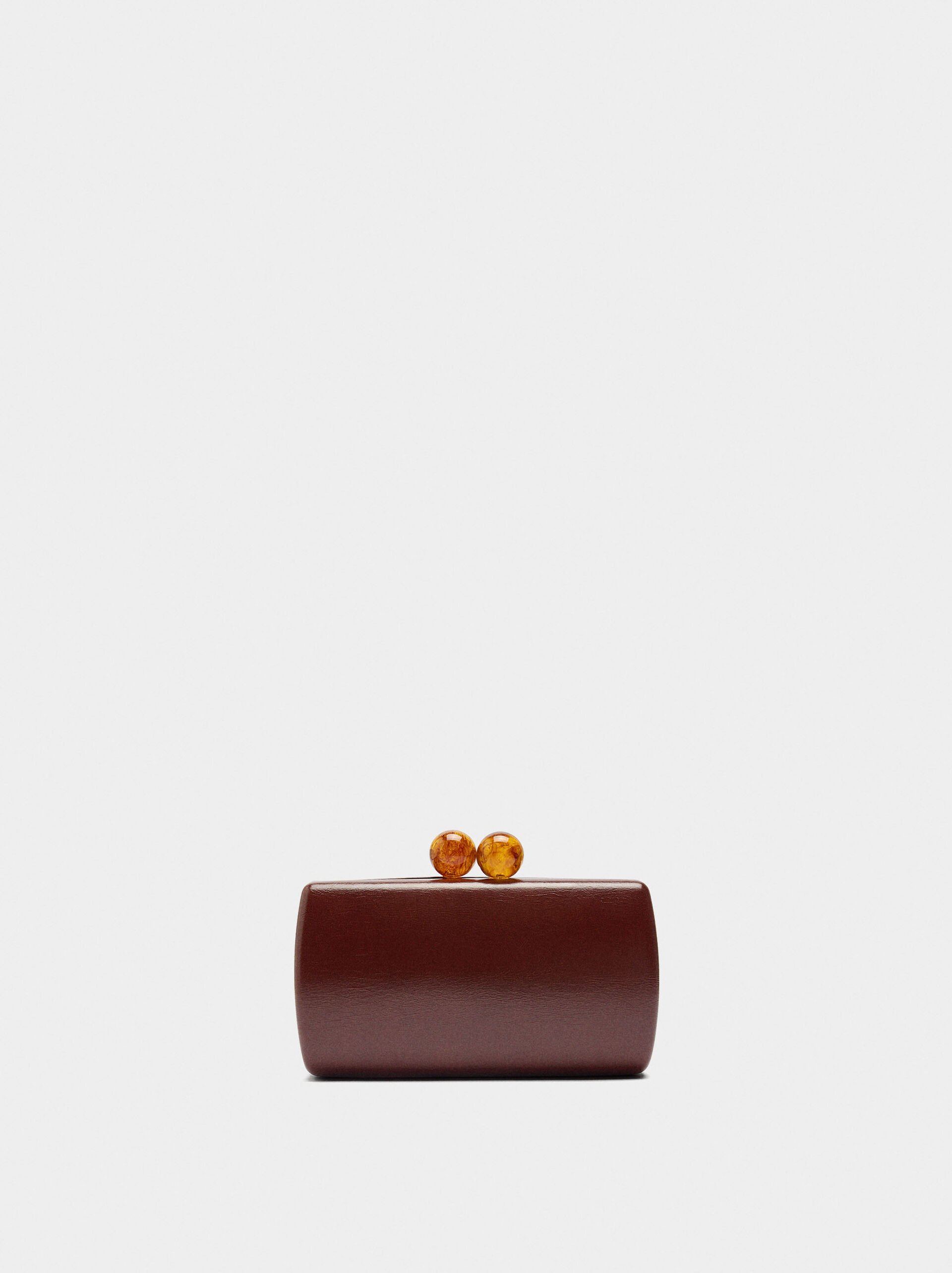 Party clutch with kiss-lock closure image number 0.0