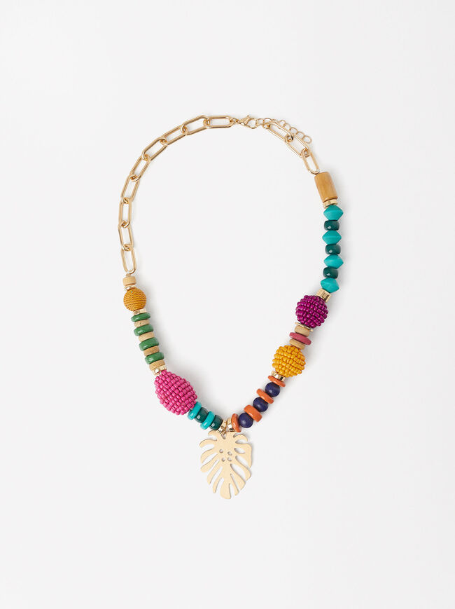 Necklace With Multicolored Beads image number 0.0