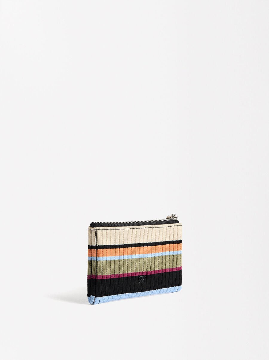 Knitted coin purse