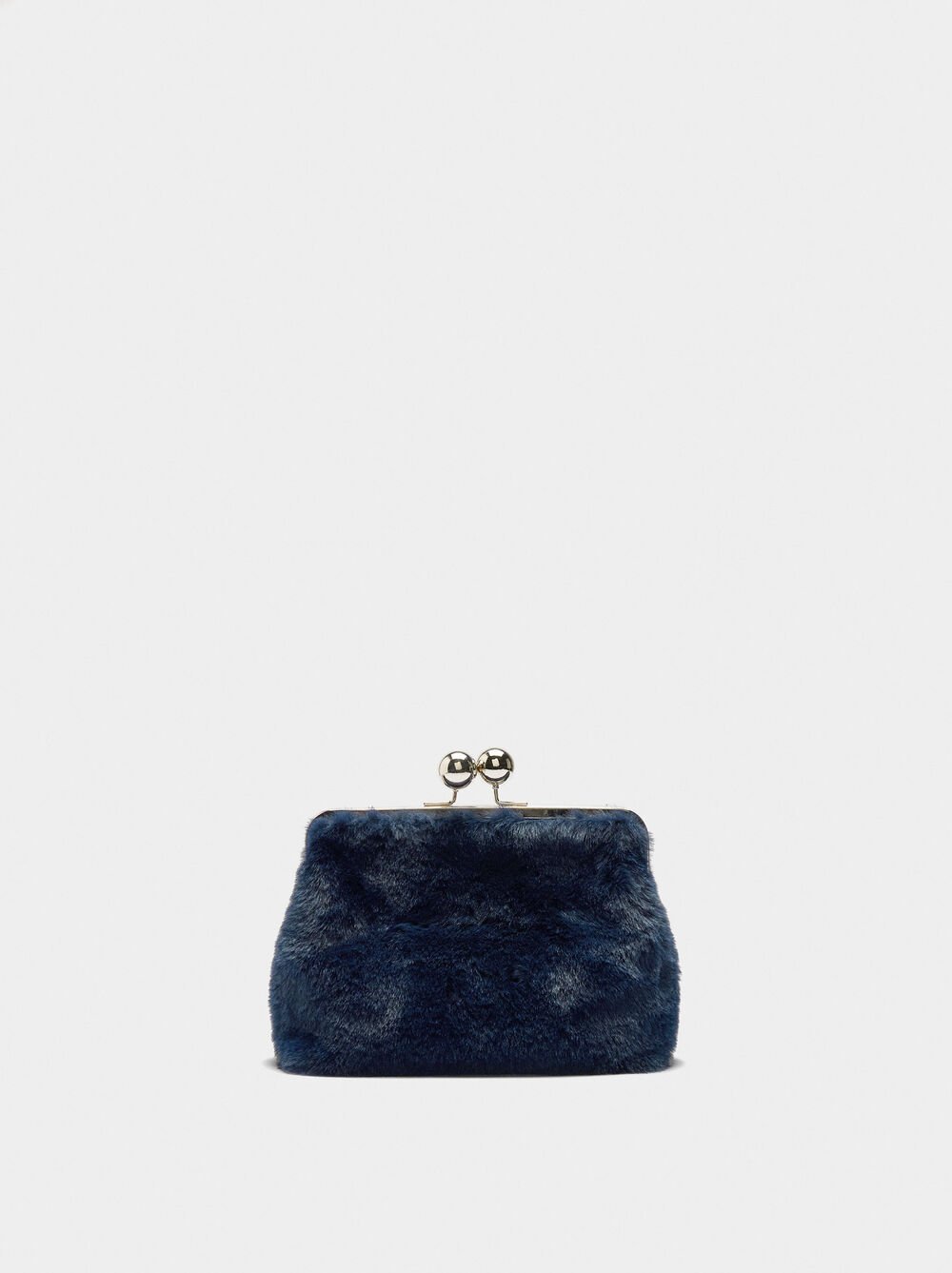 Party bag with fur effect