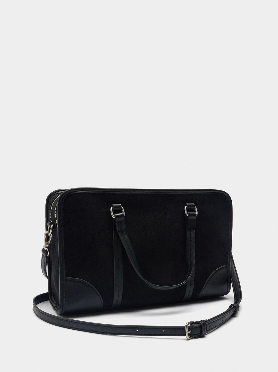 Bolso tote con efecto piel y asa para el hombro