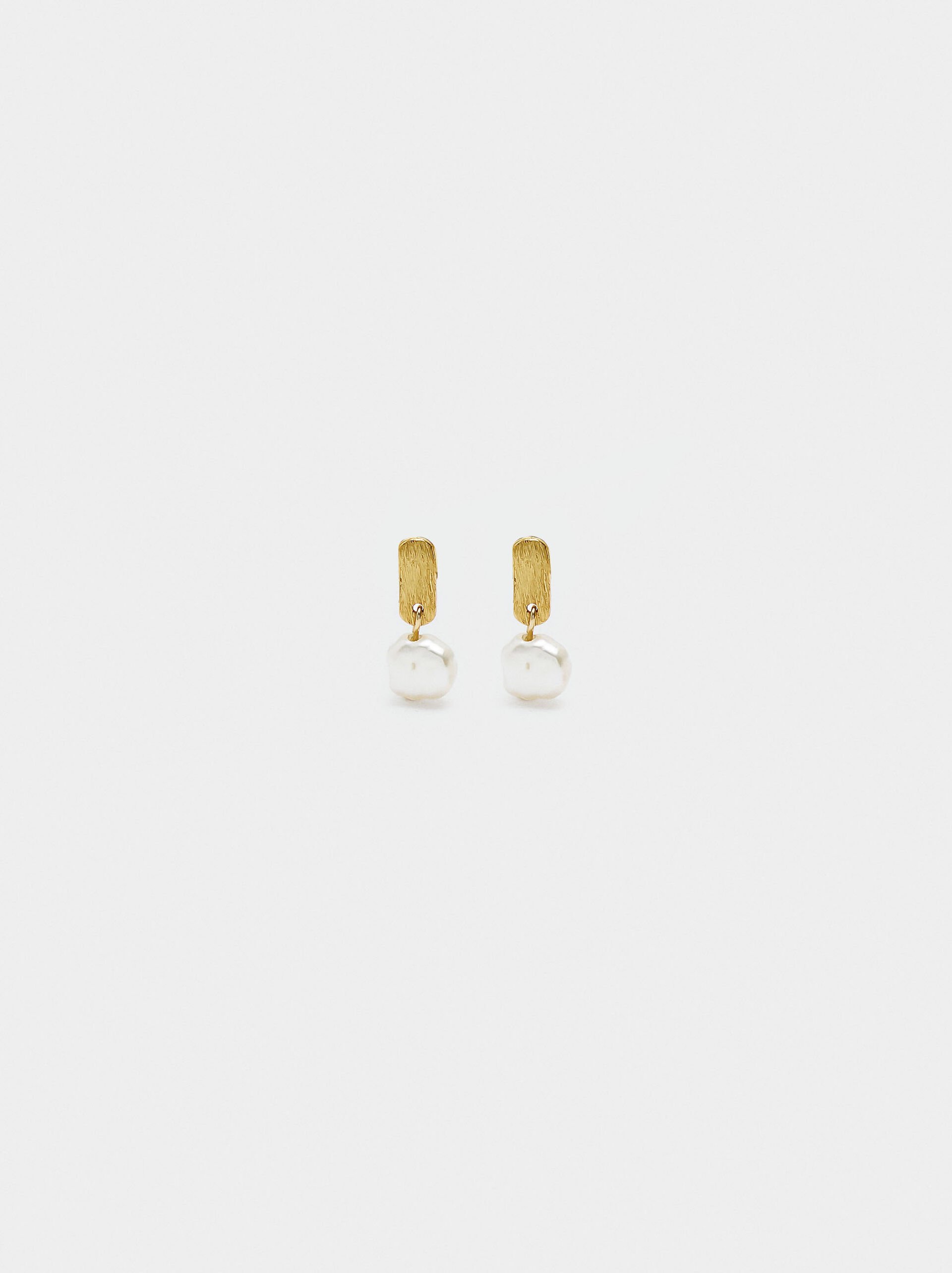Earrings with freshwater pearls - 925 sterling silver image number 0.0