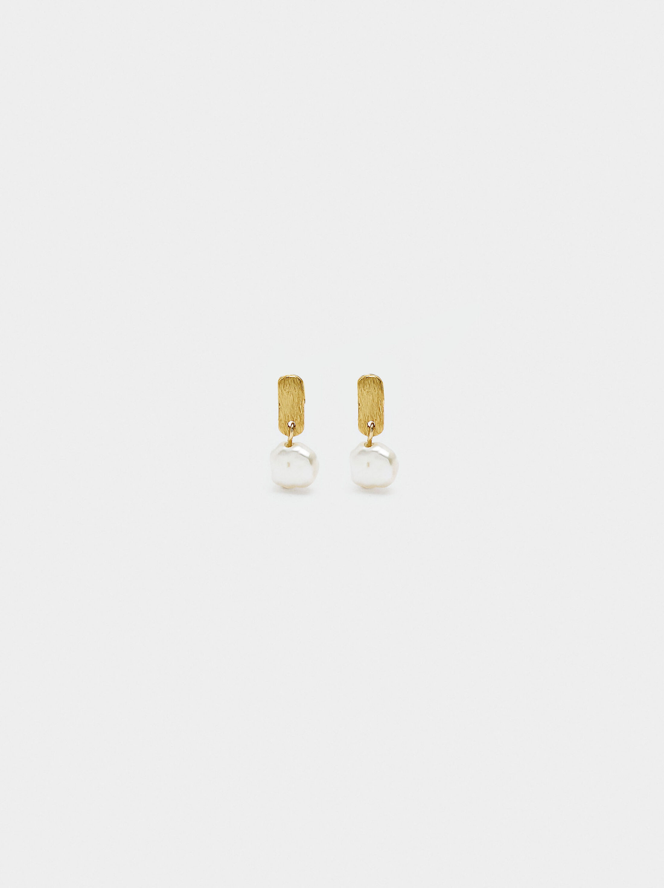 Earrings with freshwater pearls - 925 sterling silver image number 0.0