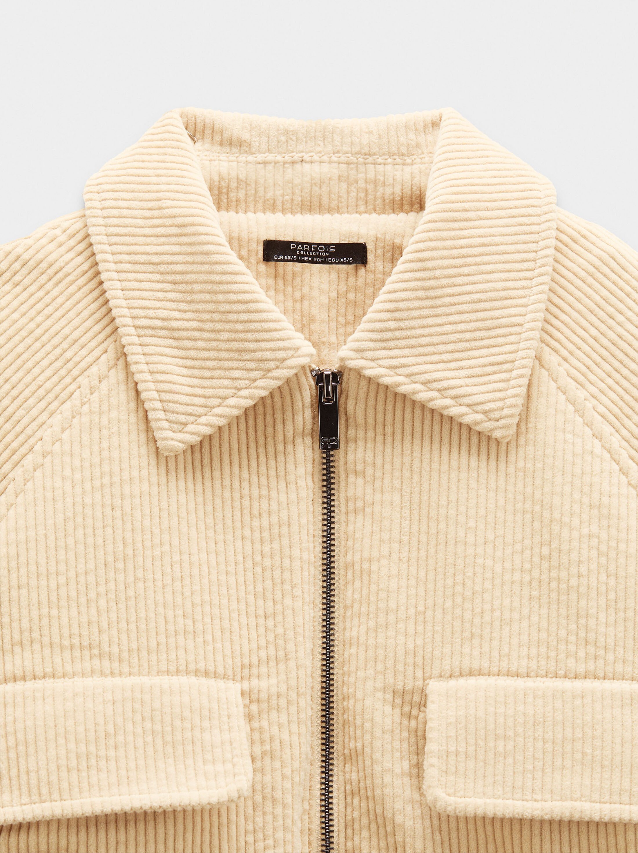 Corduroy jacket with 100% cotton image number 6.0