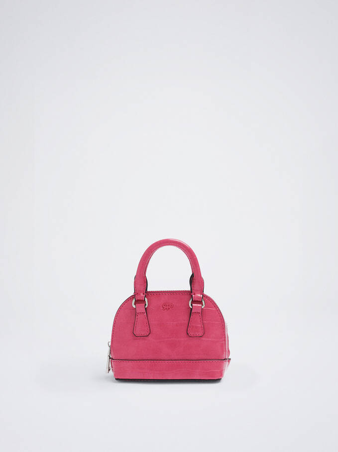 Embossed Animal Mini Bag, Pink, hi-res