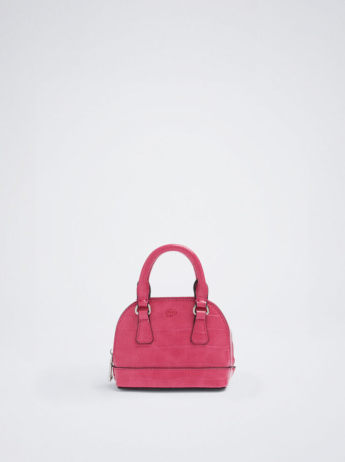 Embossed Animal Mini Bag, Pink, hi-res