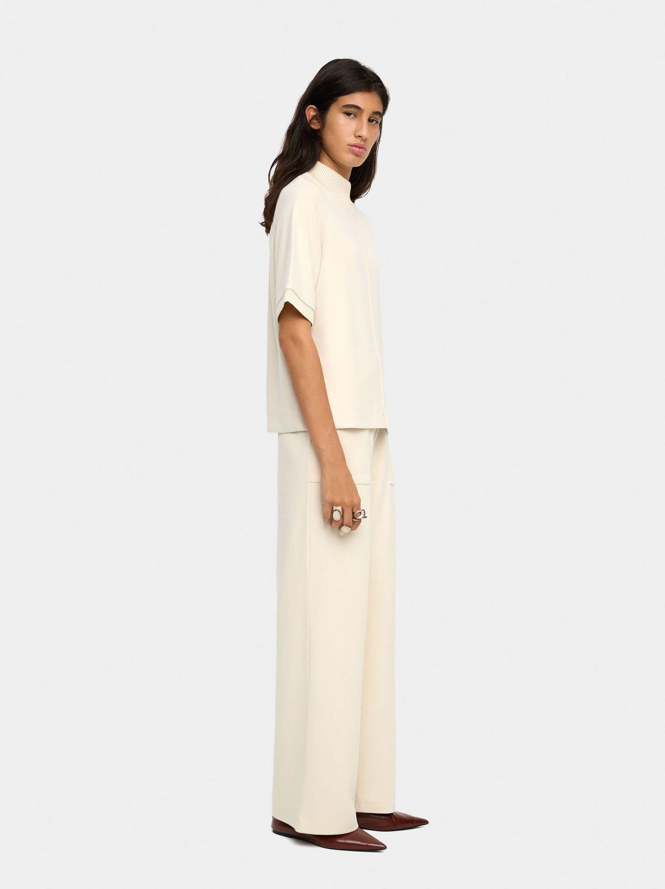 T-shirt with high neck image number 2.0