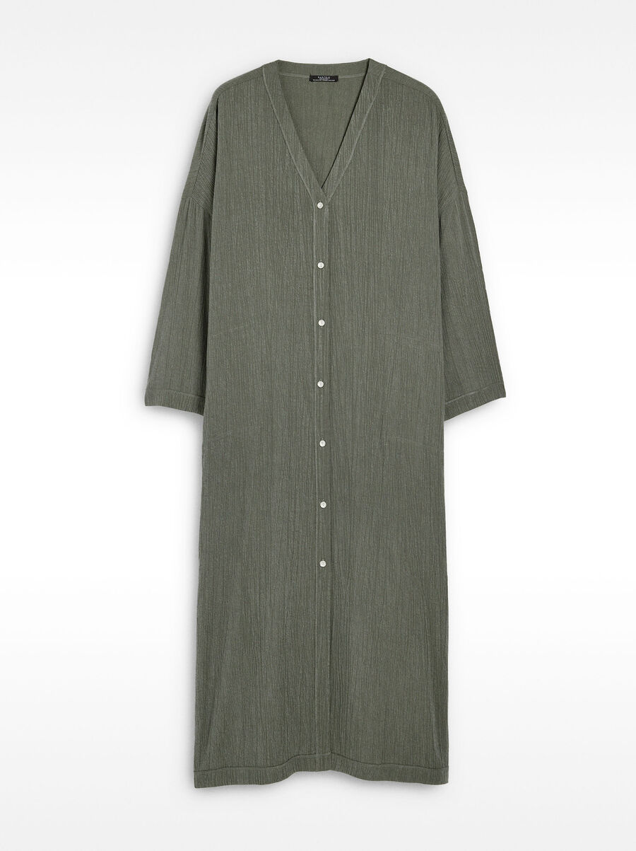 Midi dress with texture
