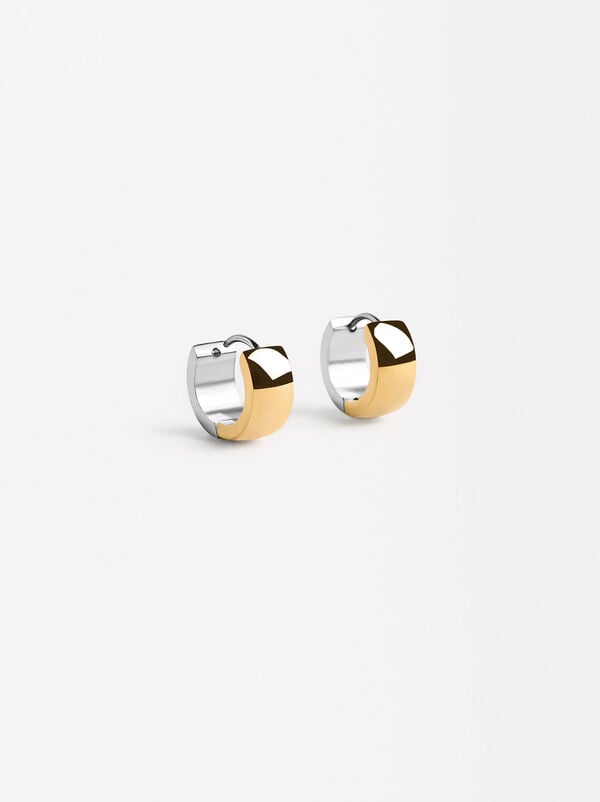 Large hoops - stainless steel