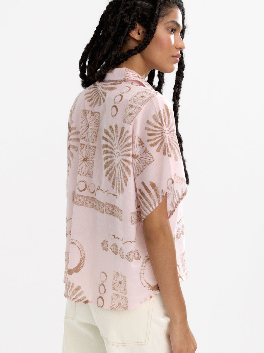 Camisa estampada 100 % cotó