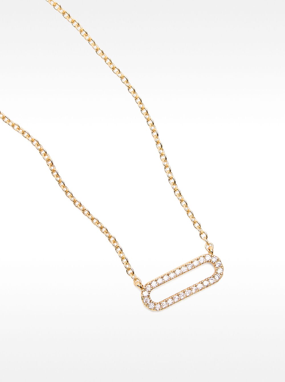 Collier court avec zirconiums